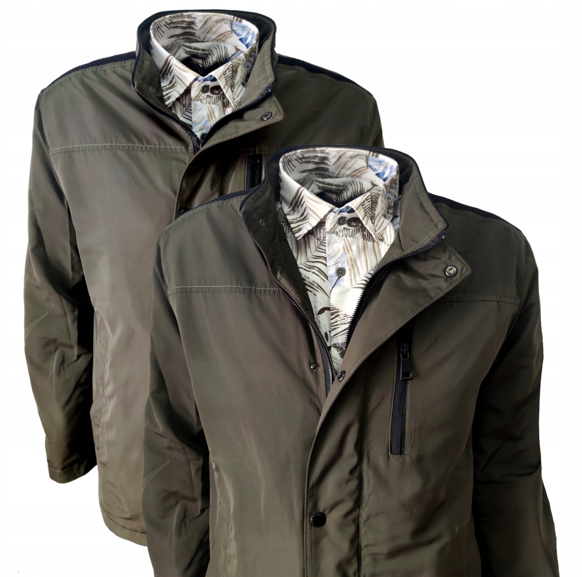 Kurtka męska casual zieleń k-02 L