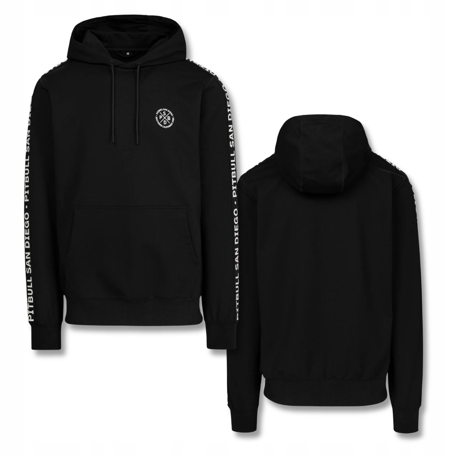 Pánská Mikina s kapucí Pitbull Tape Parker s měkkou vazbou klokanka L