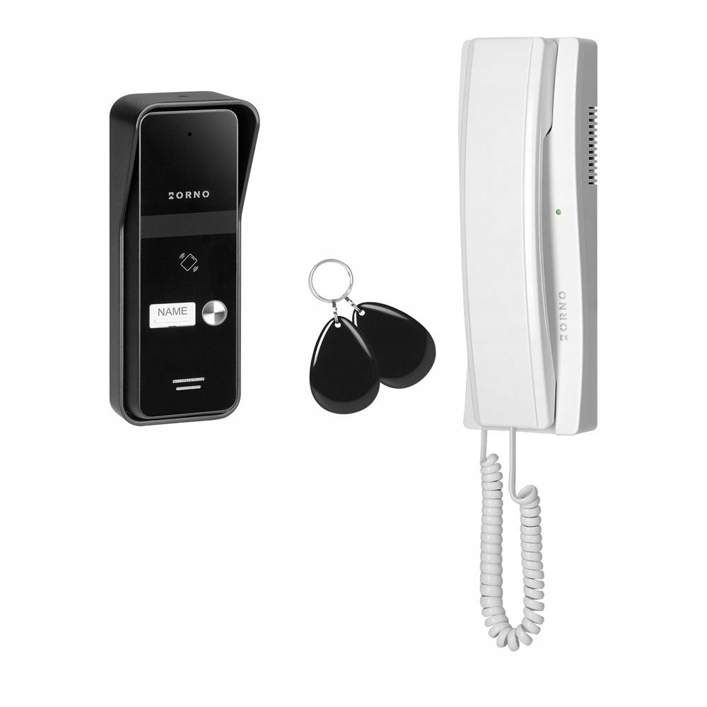 Enir 2-žilový interkomový set s čítačkou kľúčeniek, biely