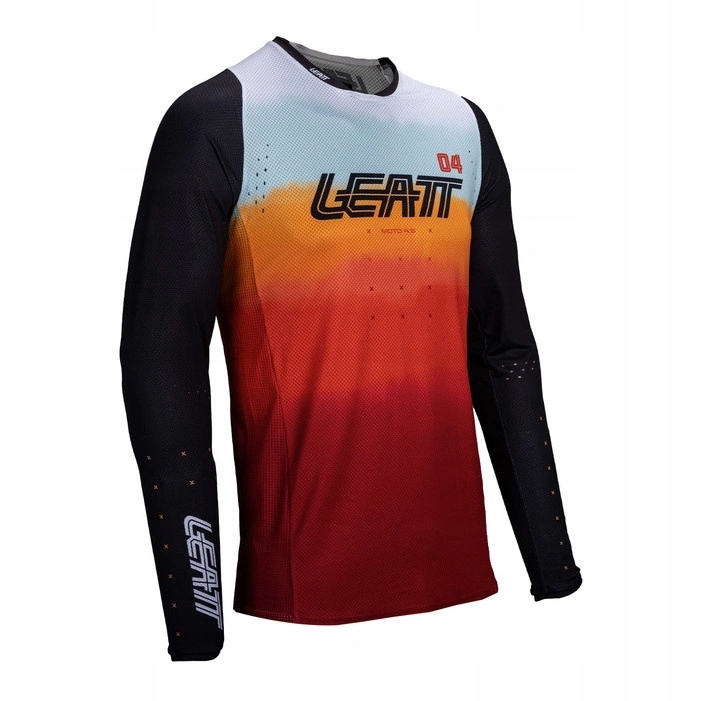Mikina cross Leatt Moto 4.5 Lite Glamis červená žltá oranžová Darčeky