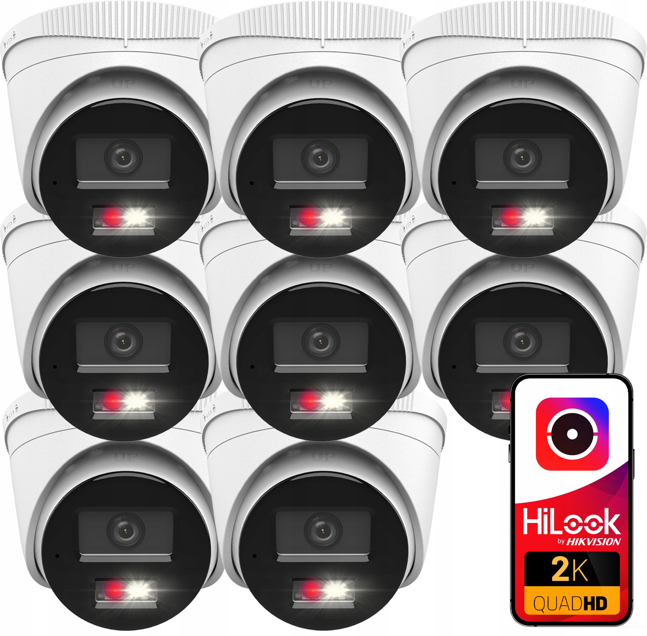 Sada Ip kamier 4MPx 8x PoE Hilook By Hikvision IPCAM-T4-30DL Vonkajšia