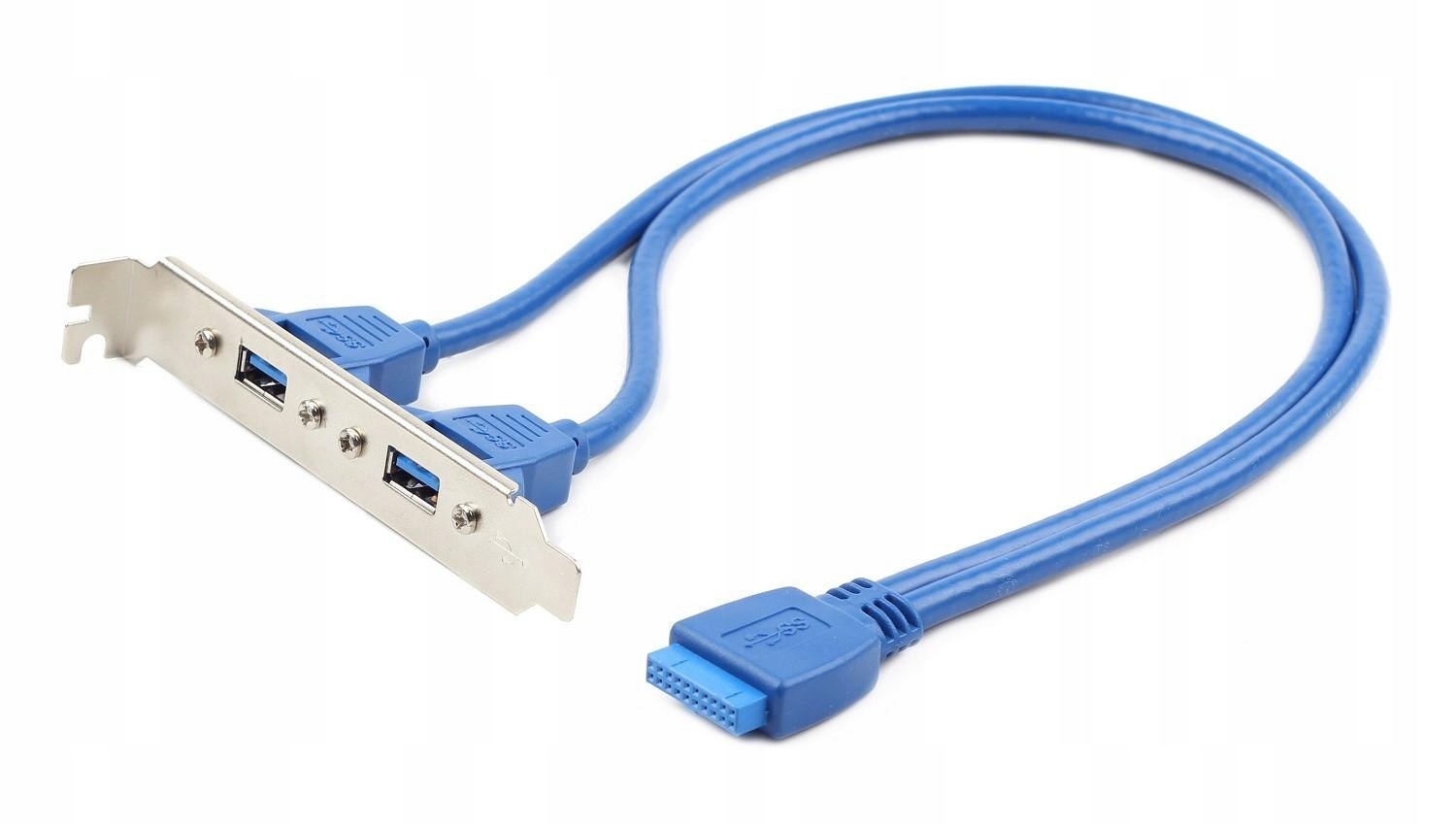 Gniazdo na śledziu Gembird CC-USB3-RECEPTACLE do obudowy (2x Usb 3.0)