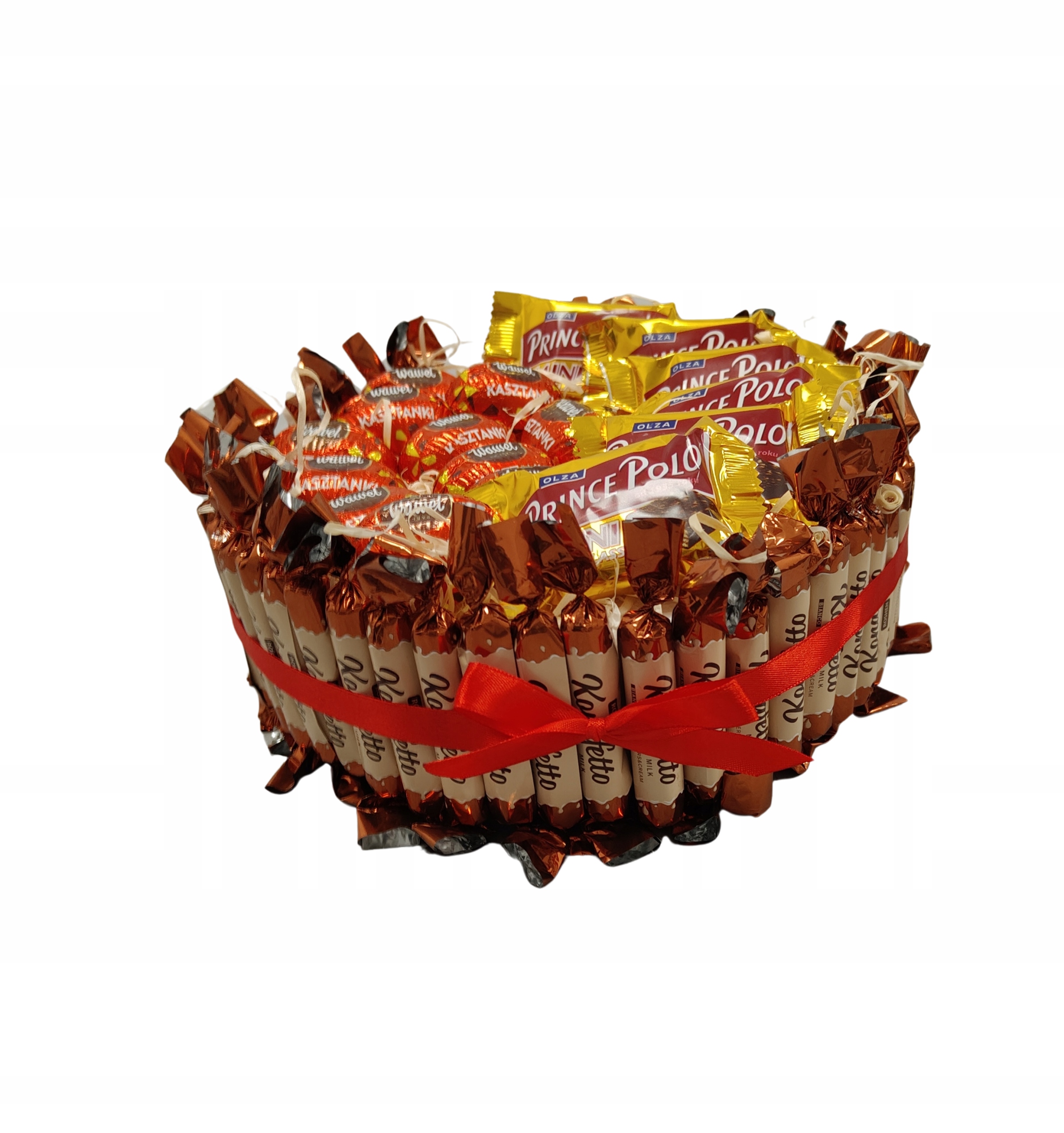 Levně Střední Dort s Kkp Sweets Pralinky Wafers Dárek k narozeninám a výročí