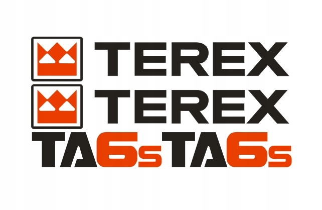 Samolepky s nálepkou Terex TA6S
