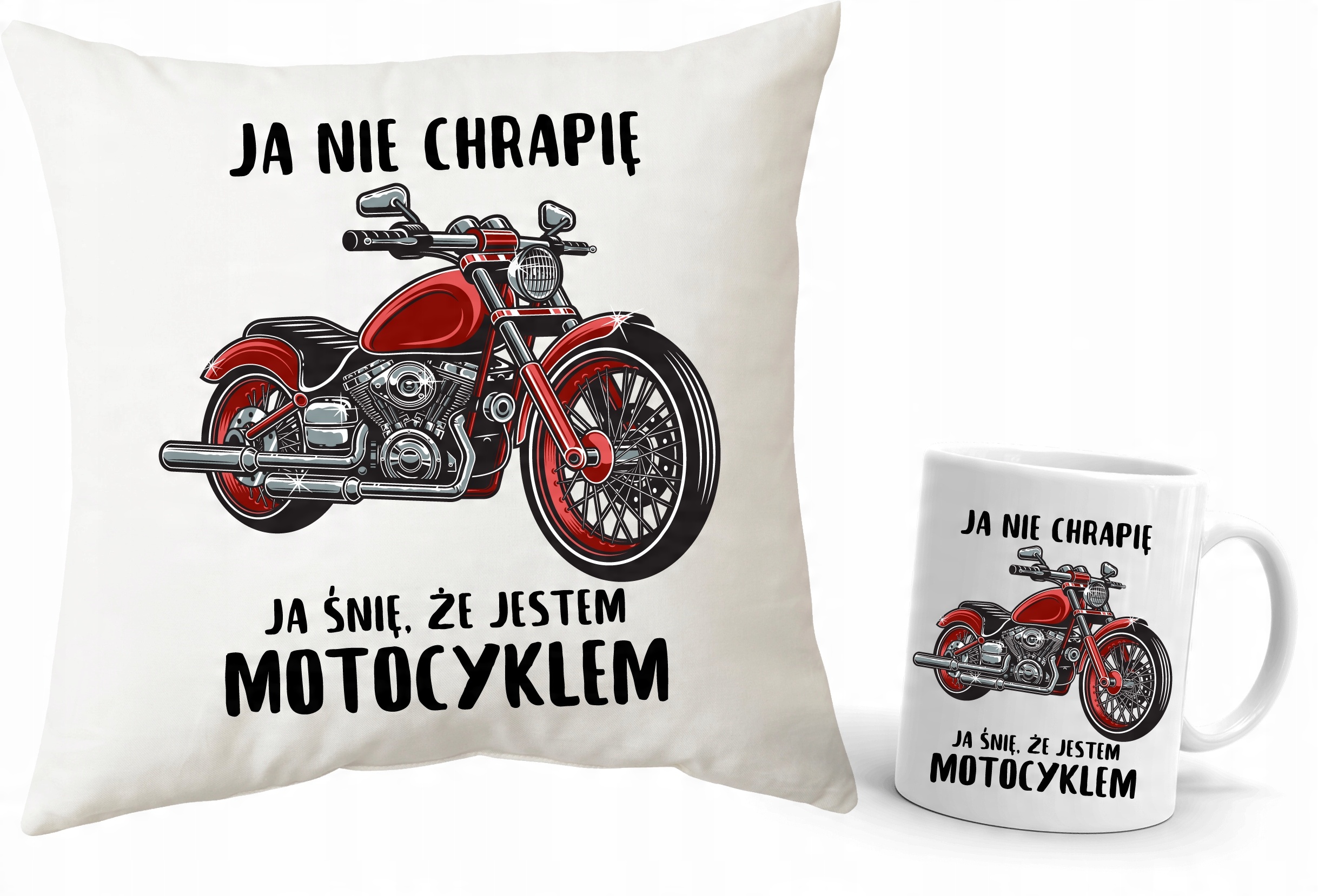 

Zestaw Poduszka Kubek dla Motocyklisty Motor