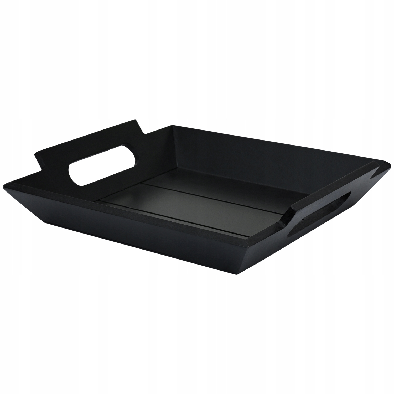 

Mini taca drewniana dekoracyjna czarna 23,5 x 20