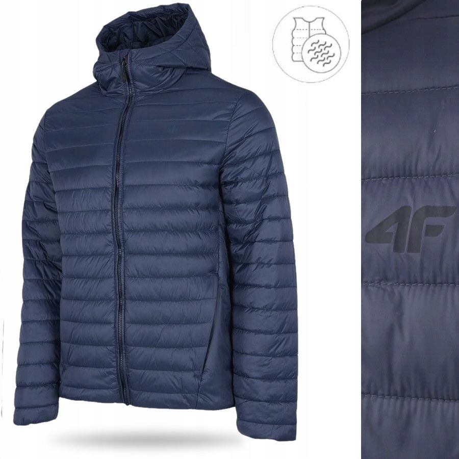 KURTKA MĘSKA 4F PUCHOWA PIKOWANA SPORTOWA NA CO DZIEŃ JESIENNA ZIMOWA