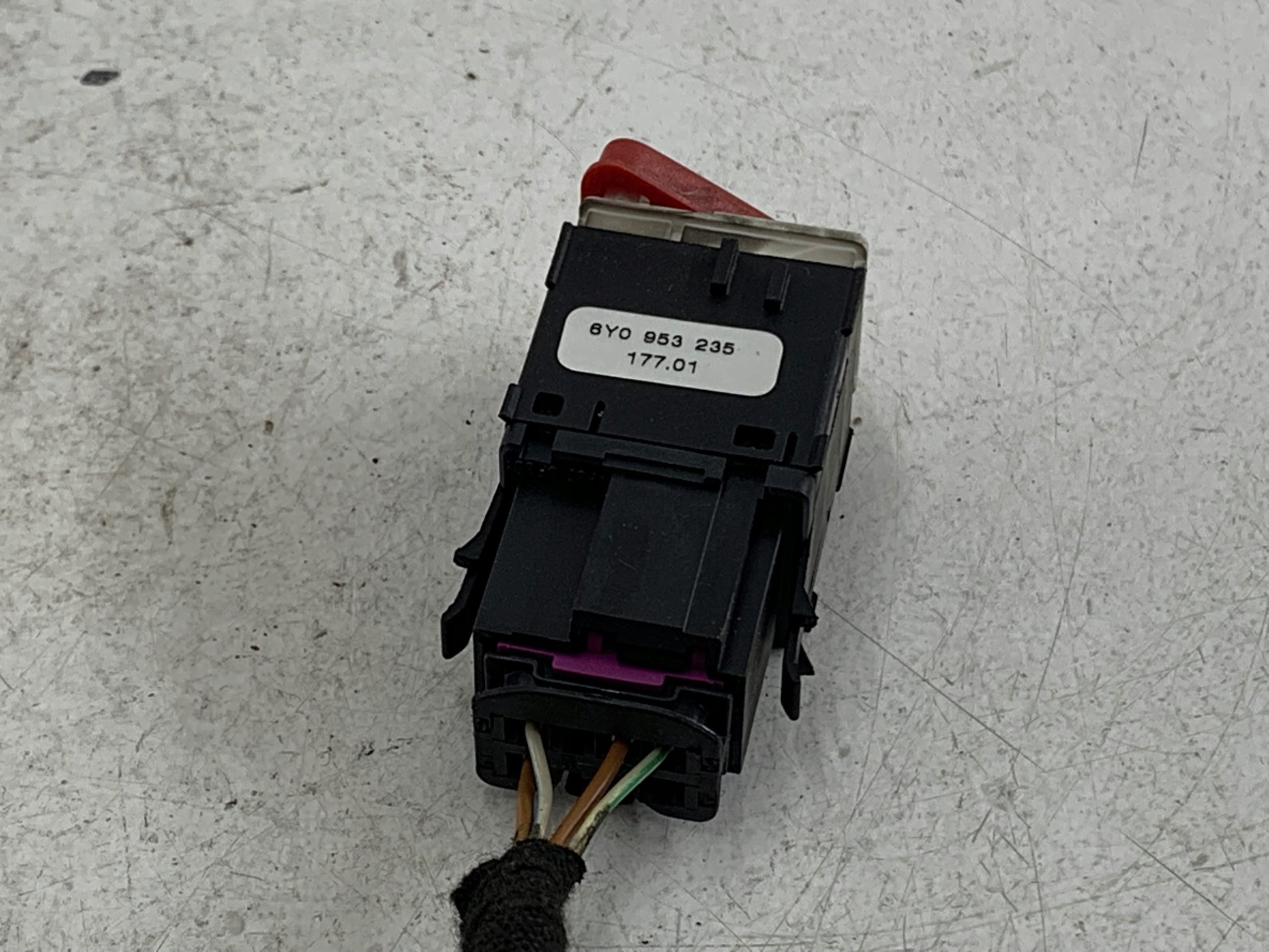 SKODA FABIA e Interruttore comando luci Luci di emergenza 6Y0953235