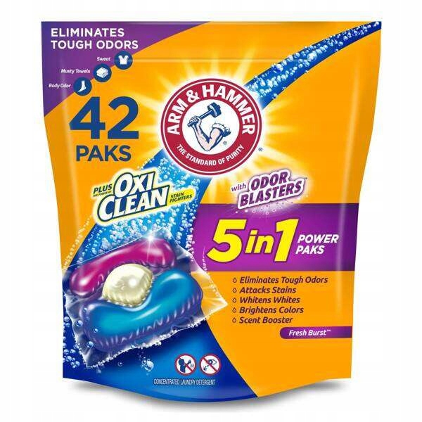 Levně Arm&Hammer 5-in-1 Power Paks Odor Blasters 42 ks
