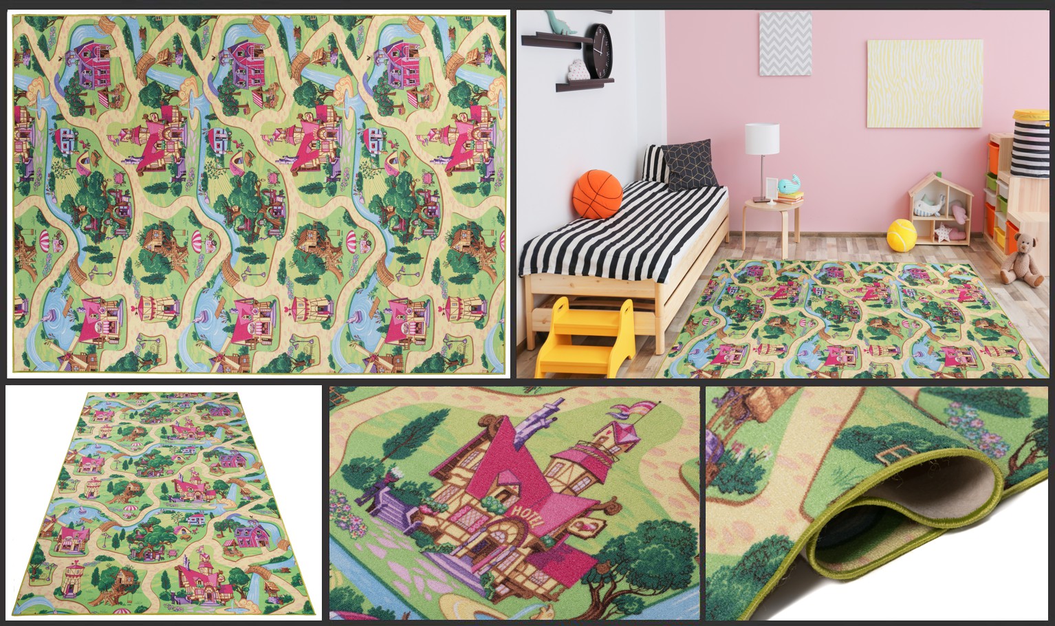 DYWAN 200X200 DYWANY DLA DZIECI FARMA MIASTO ULICE Marka Dywany CHEMEX