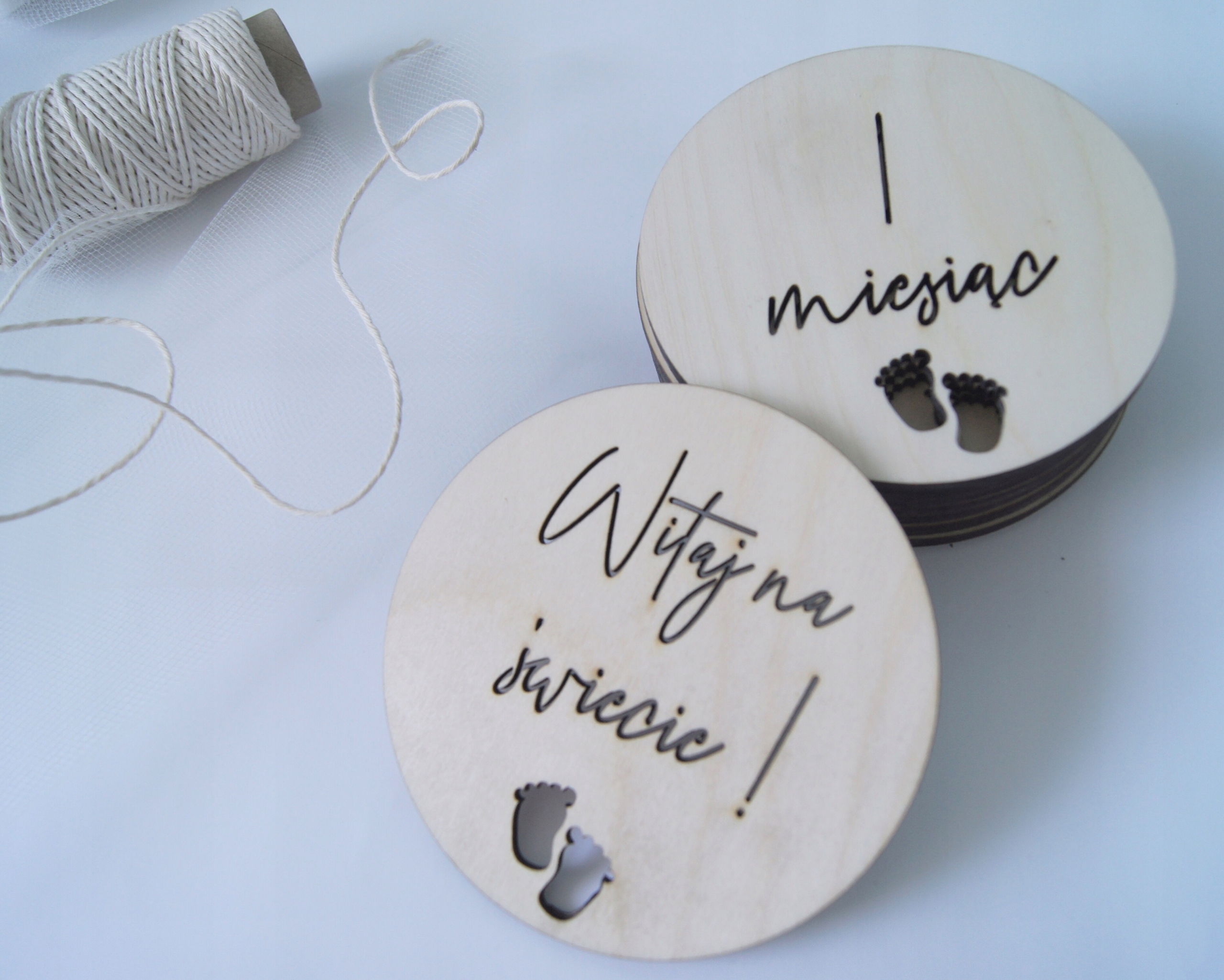 Tabliczka drewniana do zdjęć miesiące Rodzaj inny