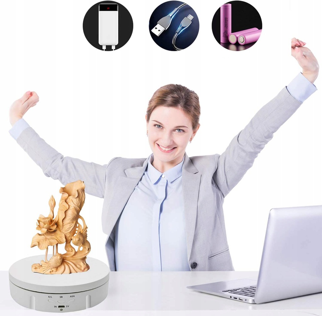 OBROTOWA PODSTAWKA STÓŁ FOTOGRAFICZNY 360 STOPNI 138MMX35MM Producent Bedee