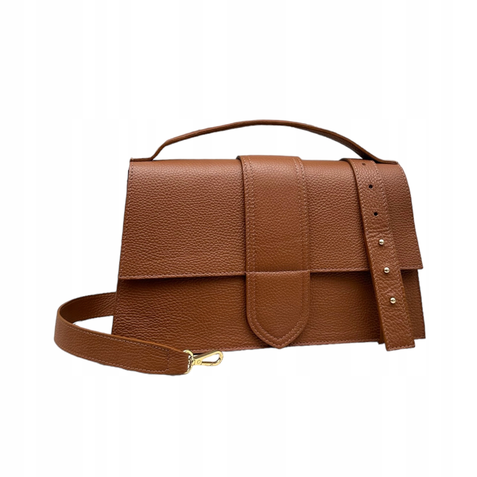 Torebka Kuferek, skóra naturalna Grace Maxi Rudy Kod producenta MR-1093-17-Rud