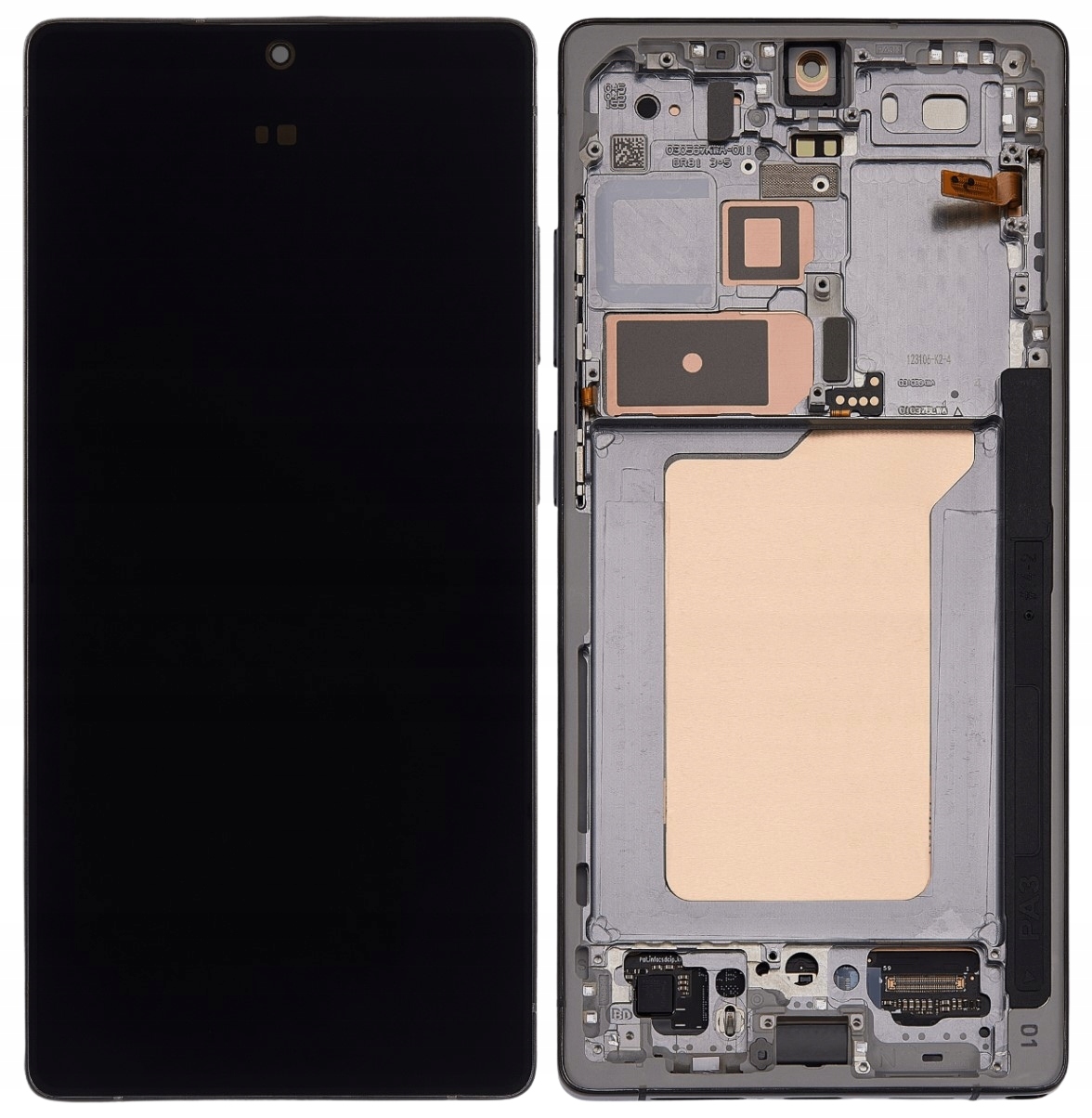 Hq LCD Oled displej s rámčekom pre Samsung Galaxy S25 Ultra, Jetblack