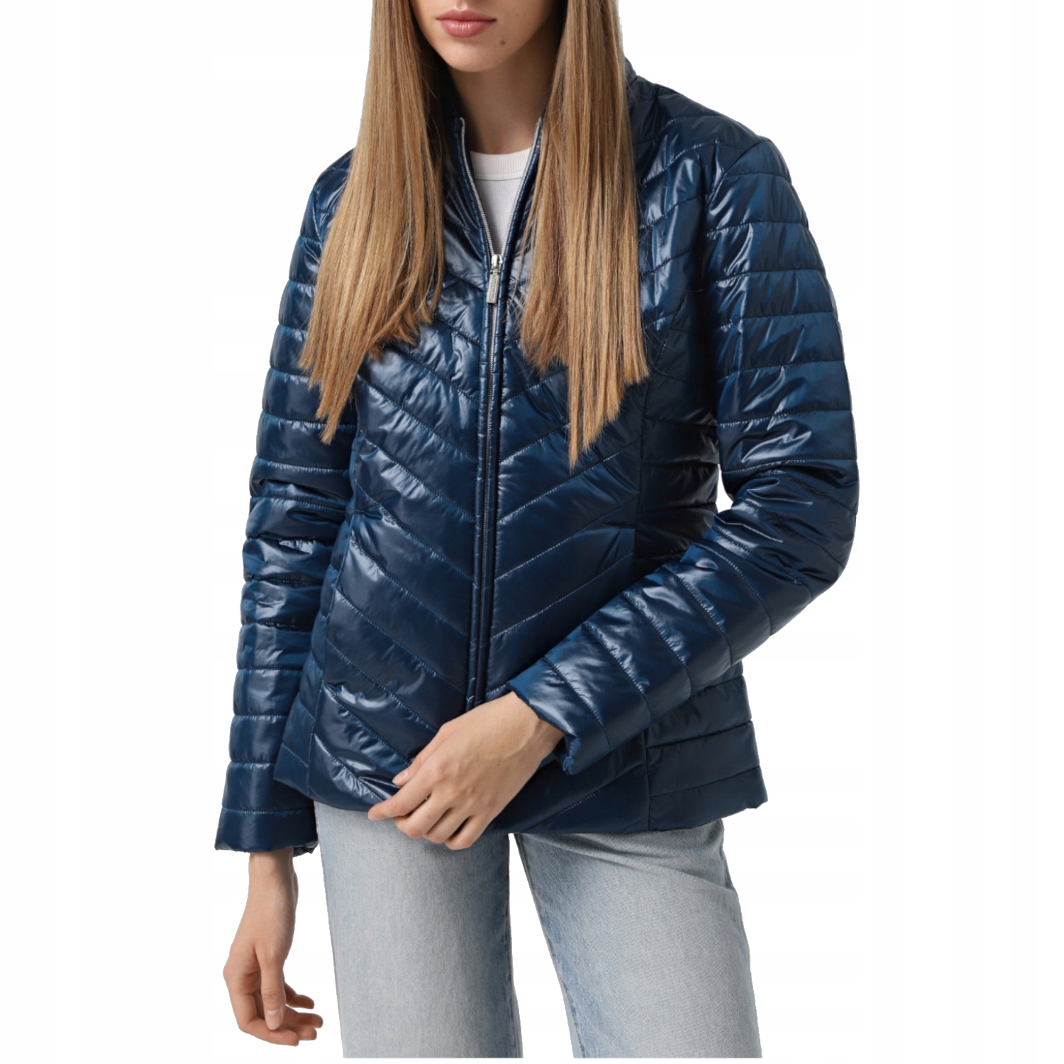 Skechers Go Shield Shine Jacket [M] Dámská bunda Polyester Tmavě modrá