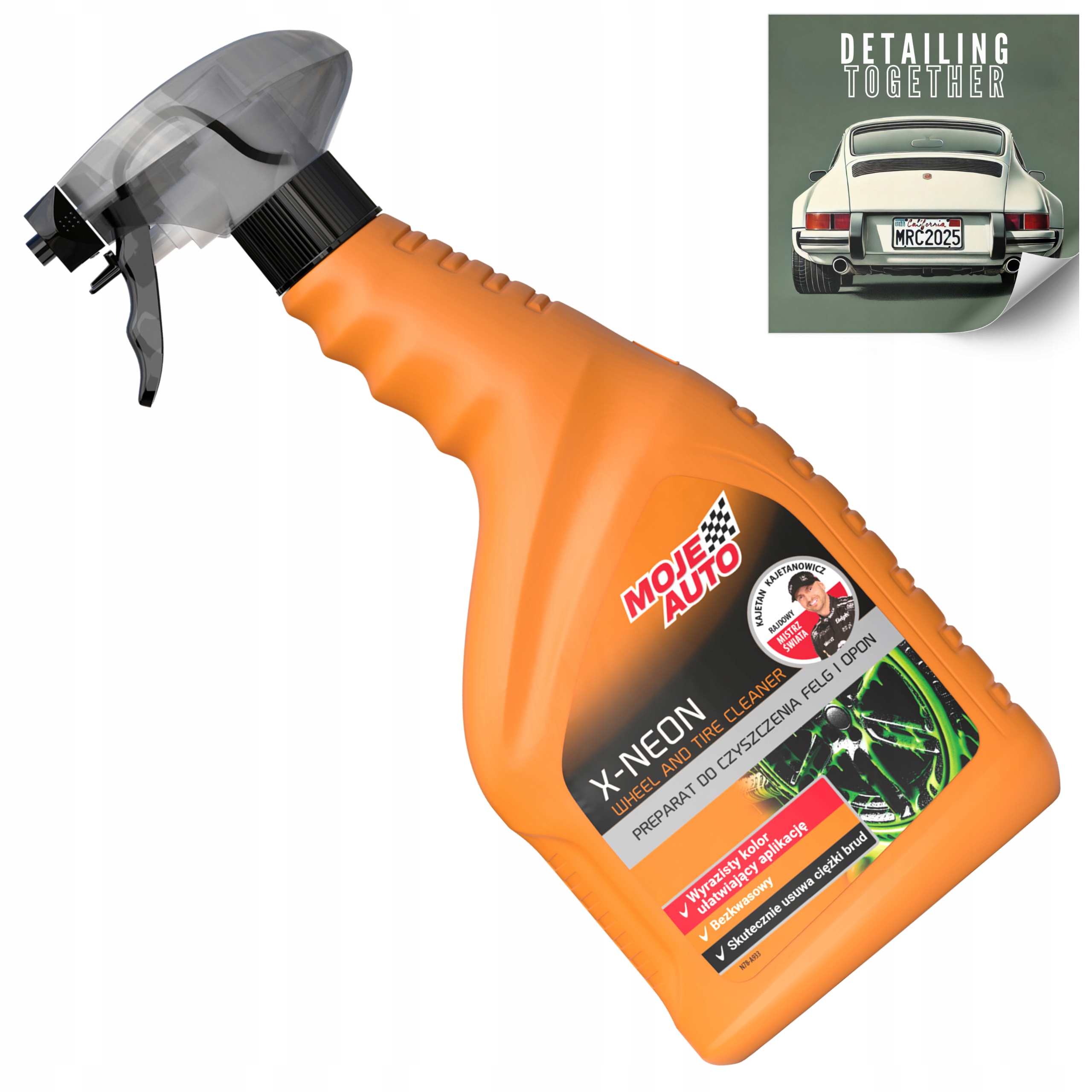Ma Skuteczny Płyn Do Mycia Czyszczenia Felg i Opon X-neon 750ml