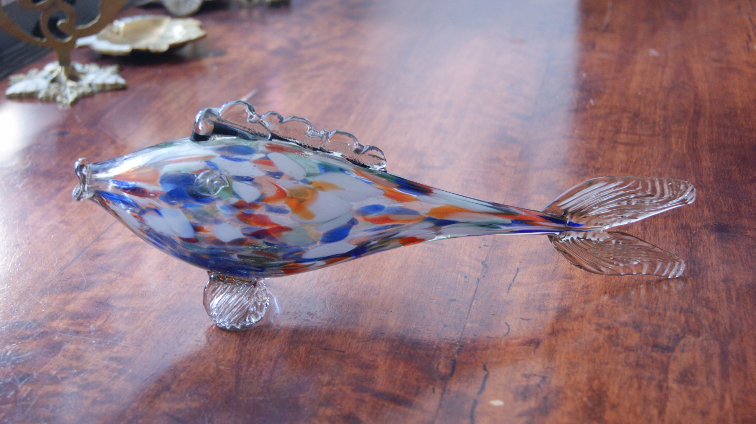 KULTOWA SZKLANA RYBA Z PRL-U