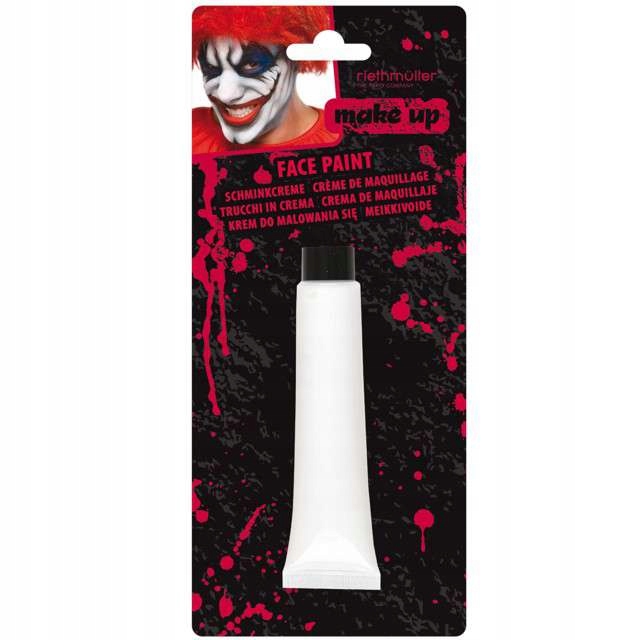 

Farba do makijażu Makeup halloween Biała duch