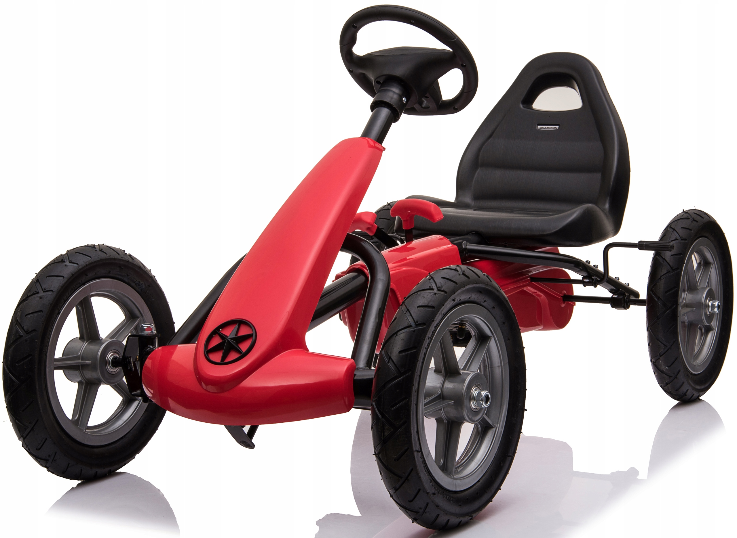 Wielki Gokart do 50kg Na Pedały Pompowane Koła Jeździk Hamulec Ręczny 1904