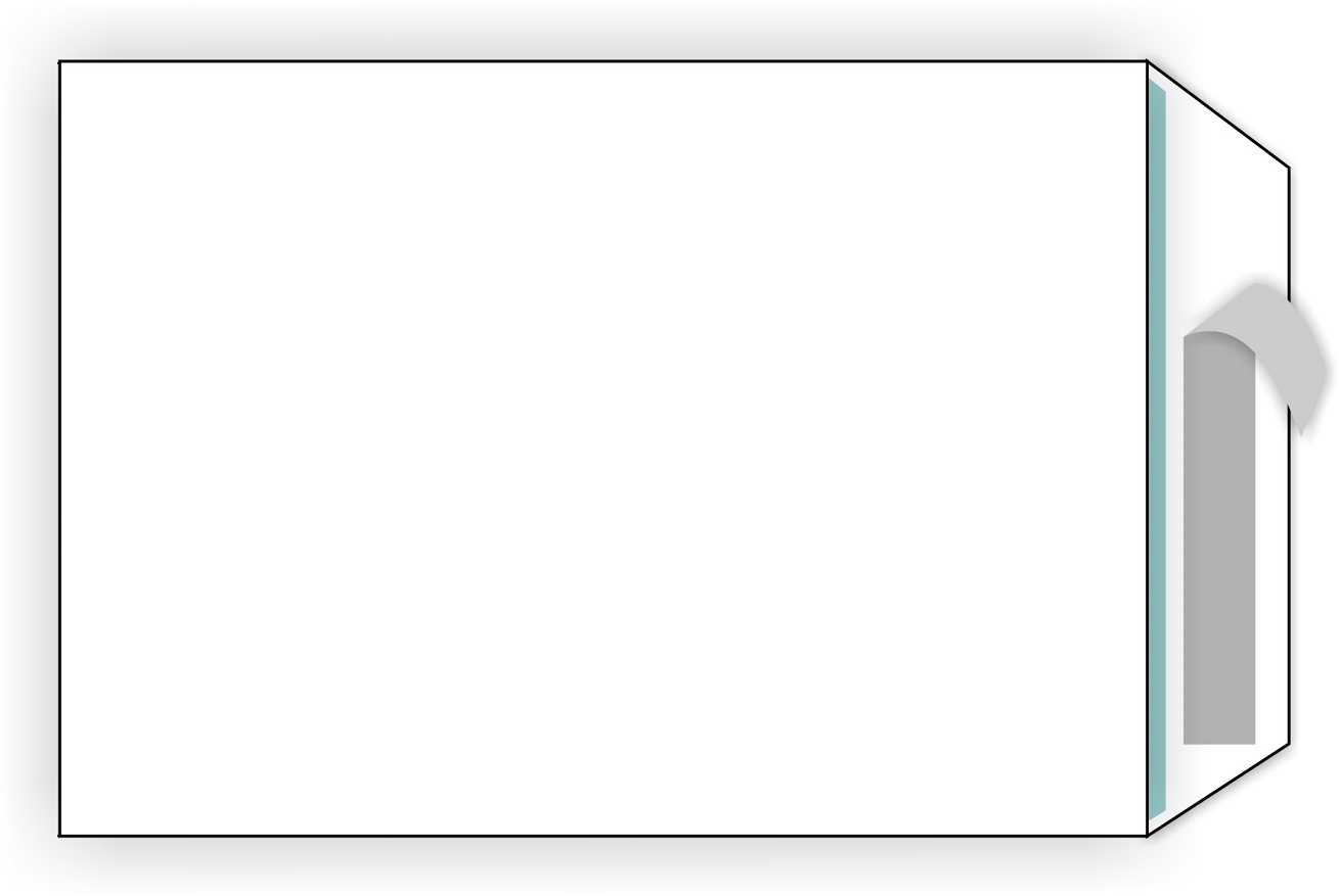 Koperty samoklejące C4 do formatu A4 brązowe 50szt. Marka inny