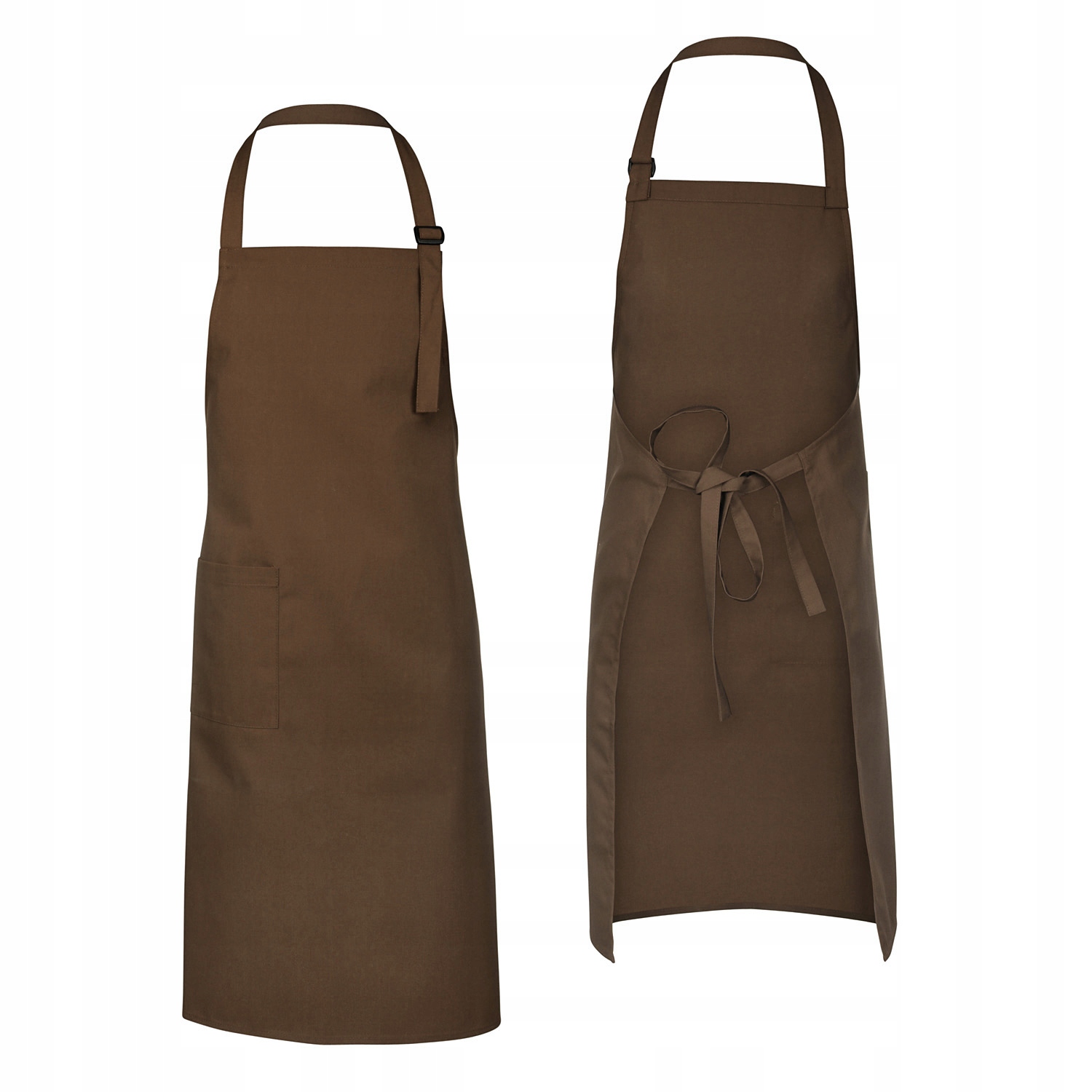 

Zapaska kucharska fartuch brązowa dł. 90cm 240g/m2