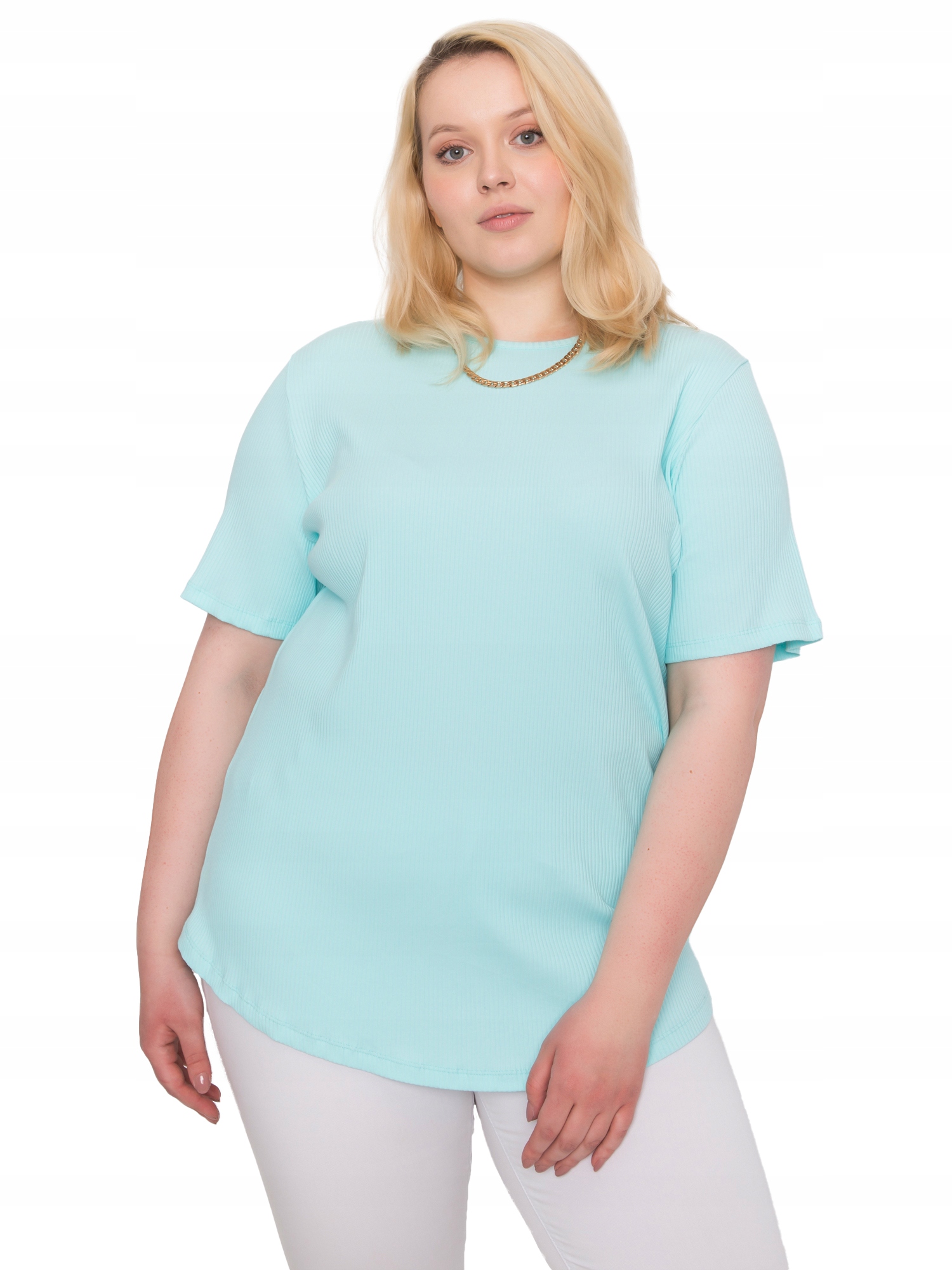 

Gładka Bluzka Bluzeczka Damska Plus Size 3XL