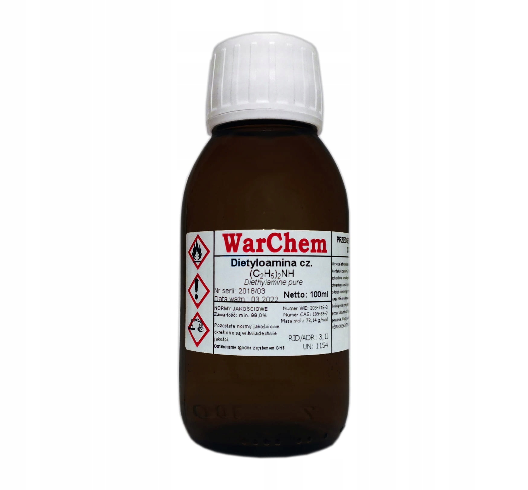 

Dietyloamina czysta 100ml Warchem