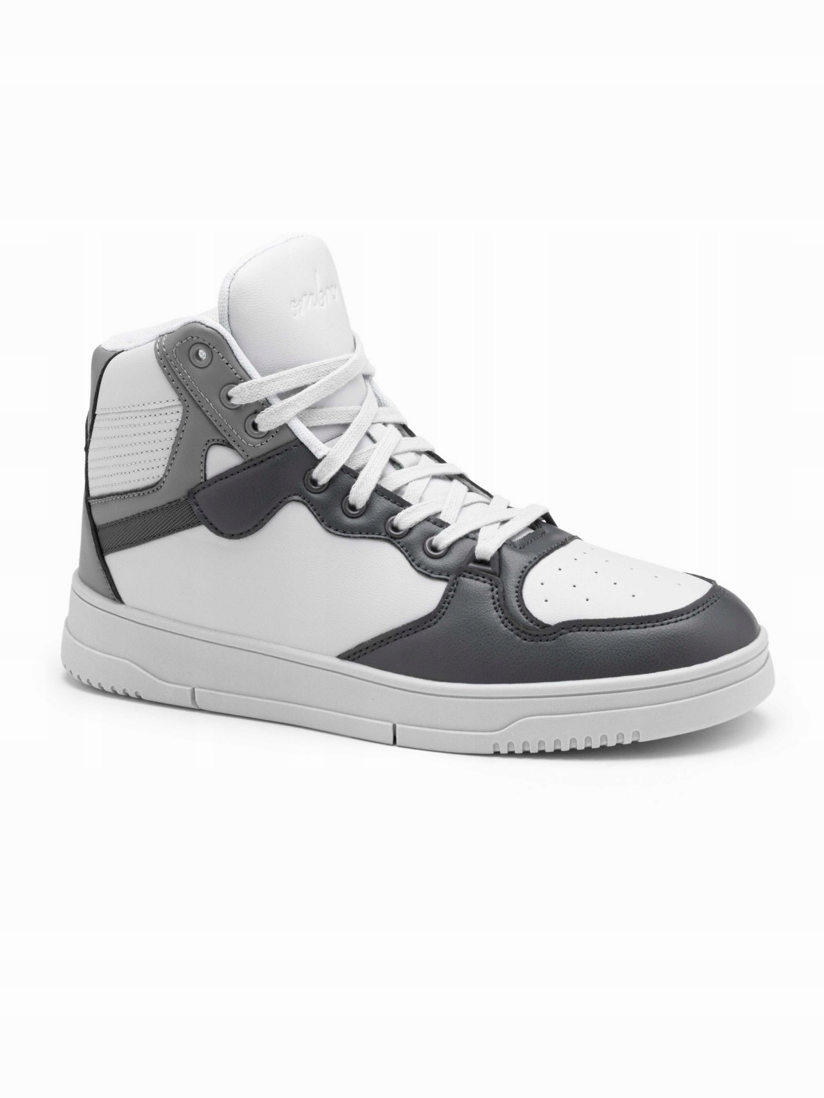 Zateplené pánské boty sneakers s vysokým svrškem šedé V2 OM-FOSH-0139 40