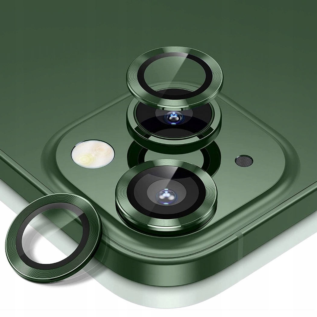 

Ring Szkło na Aparat do Apple iPhone 13 Zielony