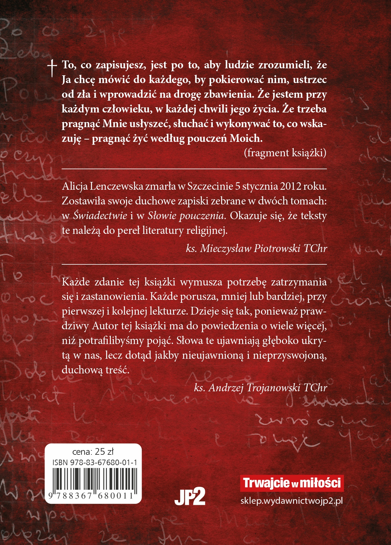 Słowo Pouczenia Alicja Lenczewska ISBN 9788367680011