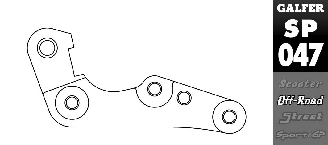 Adaptér Brzdového Strmeňa Galfer Sherco Se-r 250 Se-r 300