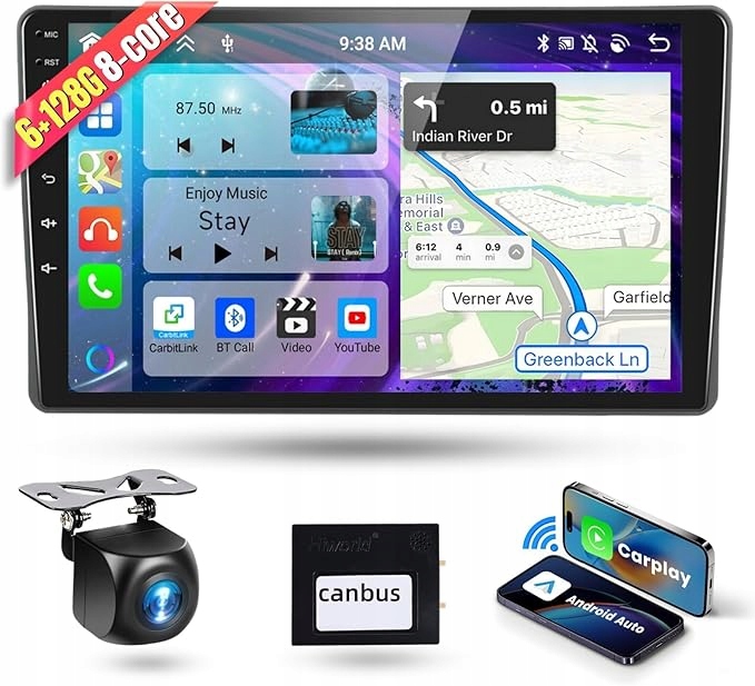 Autorádio Displej Pro Ducato 2010/JUMPER/BOXER 9"6G 128G 8JÁDROVÝ