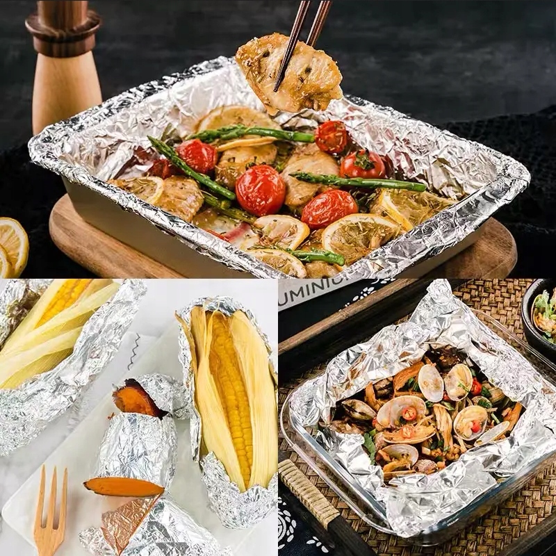 FOLIA ALUMINIOWA 1,4kg SPOŻYWCZA GASTRONOMICZNA CATERINGOWA GRUBA 44cm Szerokość 450 mm