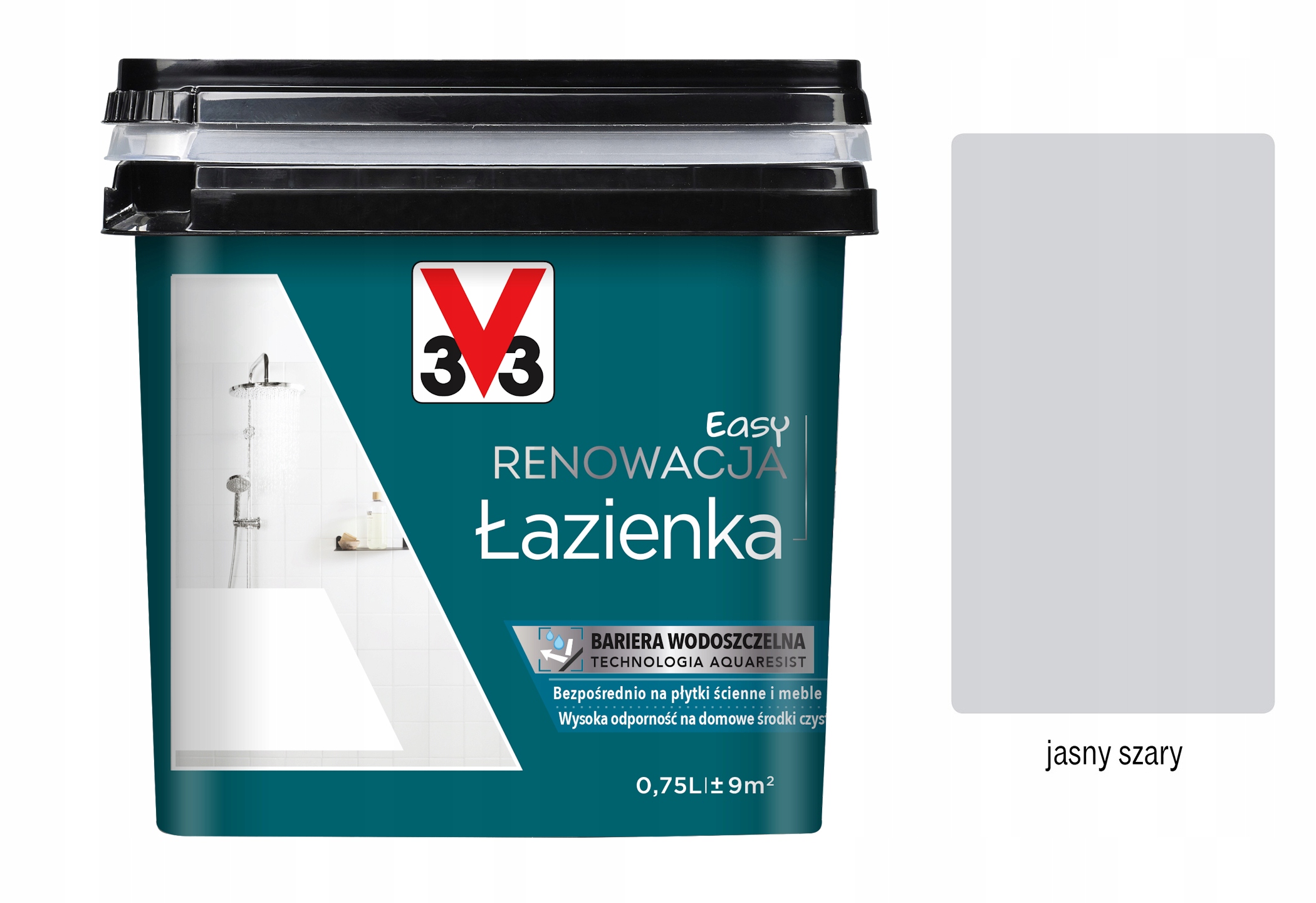 V33 Barva renovace Koupelna a Dlaždice 0,75L Světle šedý satén