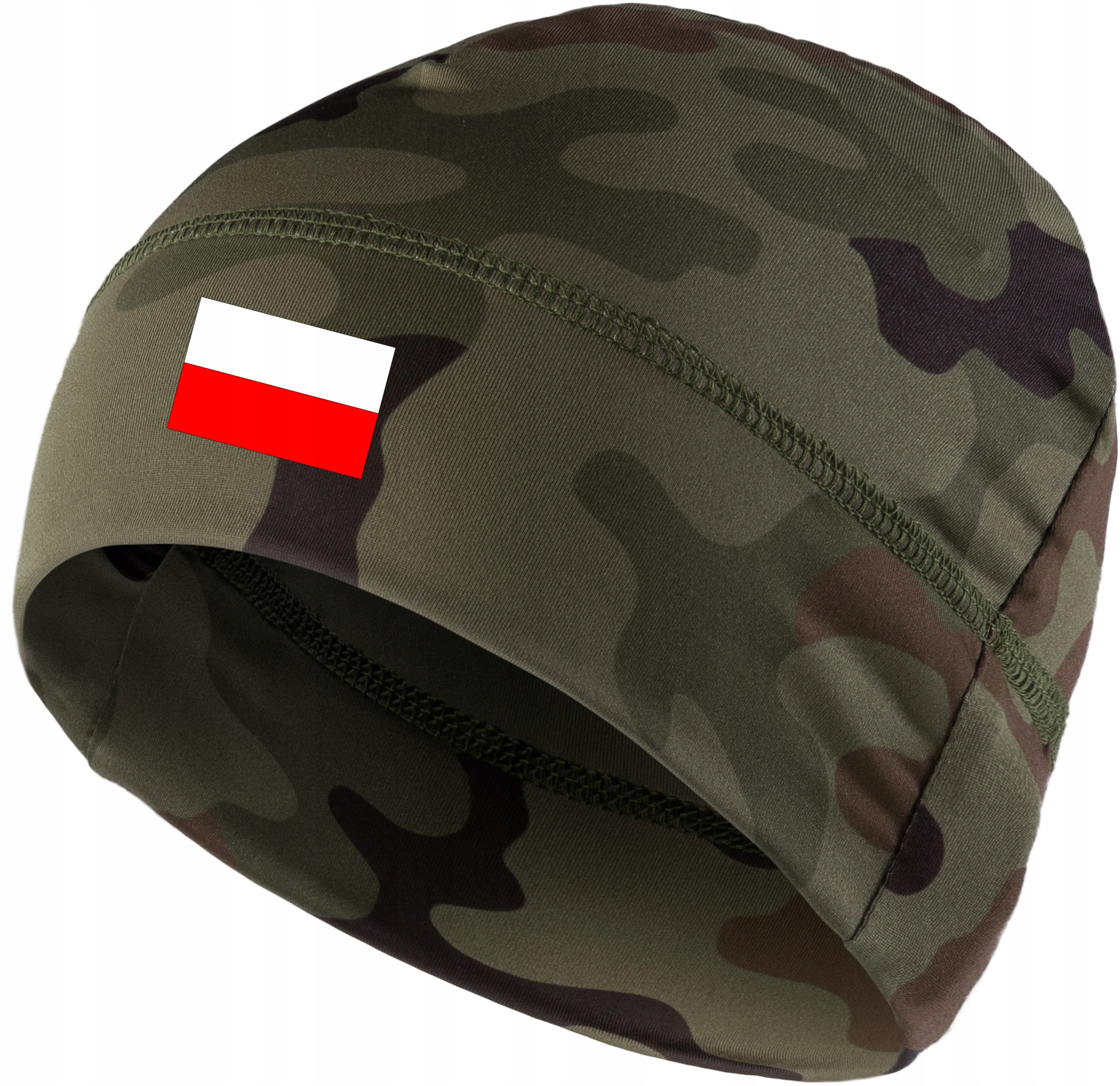 

Czapka Termoaktywna Wojskowa moro +nadruk Flaga Pl