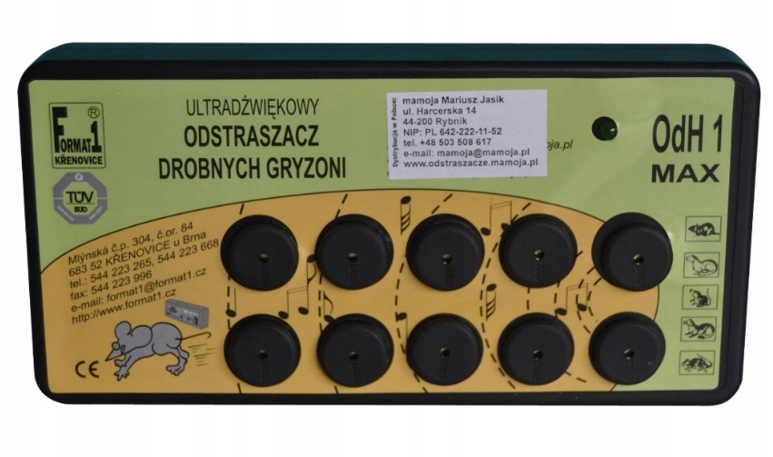 ODSTRASZACZ MYSZY SZCZURÓW KUN OdH1 max kuny