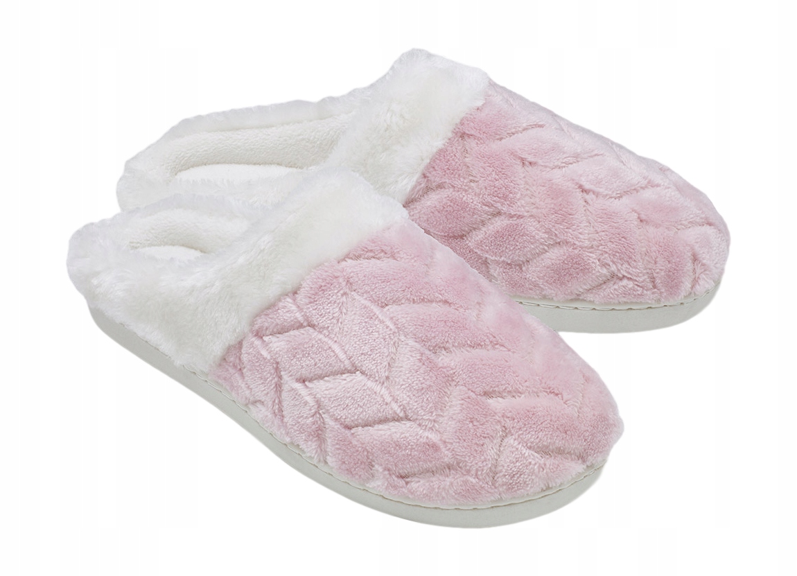 

Kapcie Damskie lekkie puchate róż *36/37