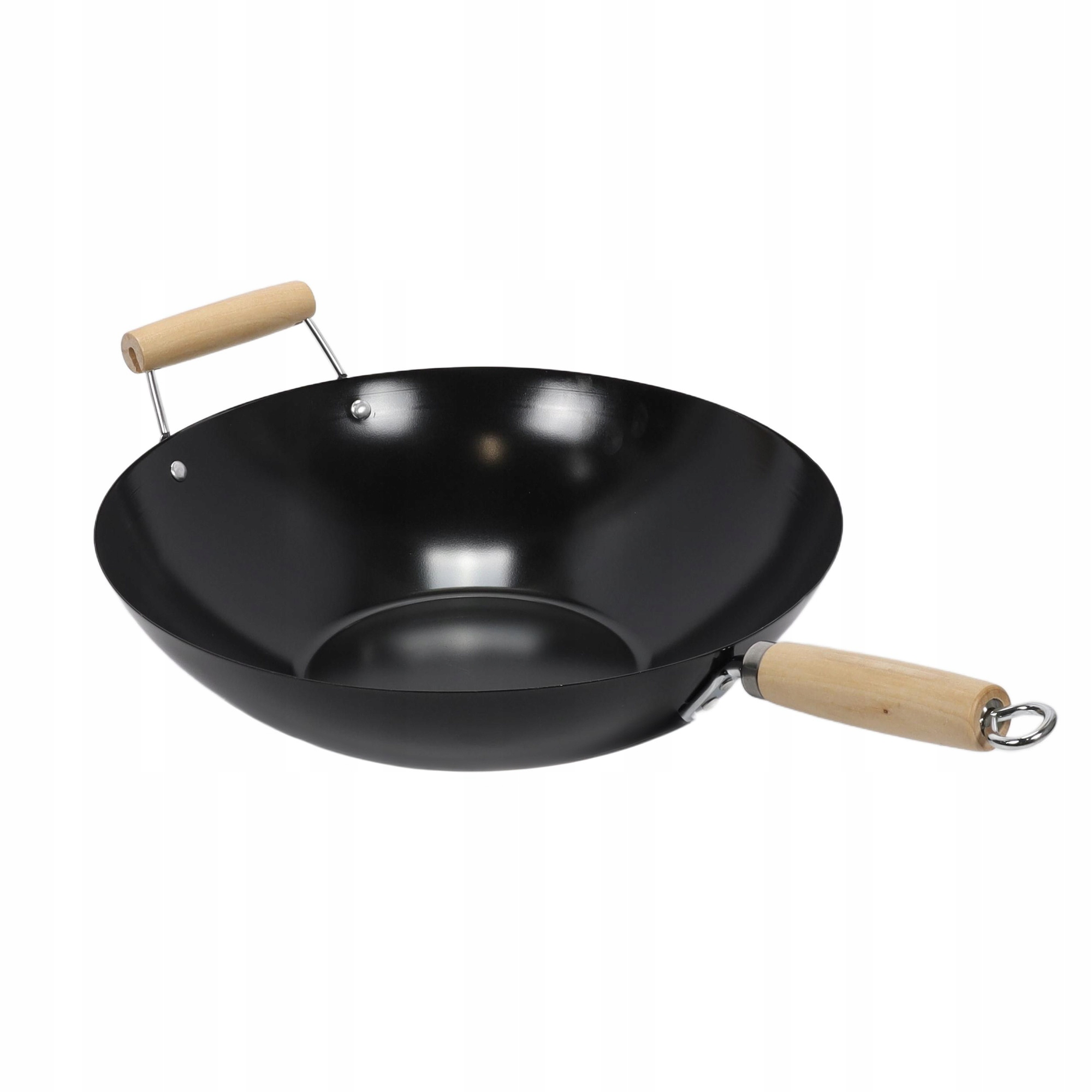 Wok S Nepřilnavou Povrchovou Úpravou Černá Hluboká Pánev Ø 35 cm