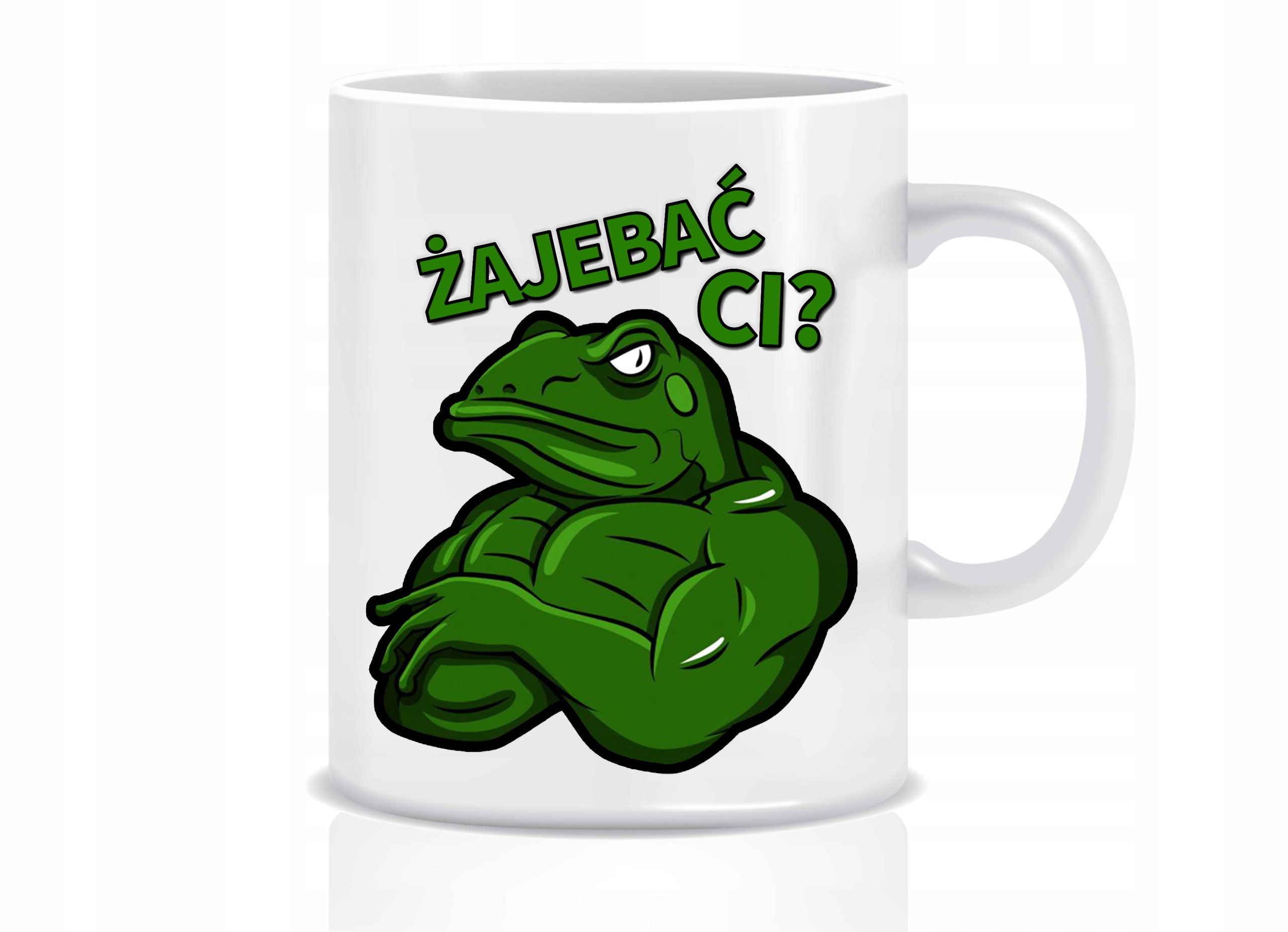 

Kubek Żajebać CI Żaba Śmieszny Imię