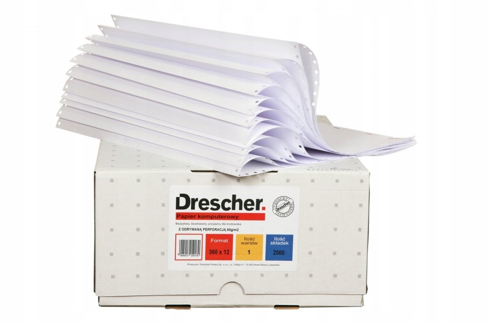 Papier komputerowy Drescher 210 1+0 12"