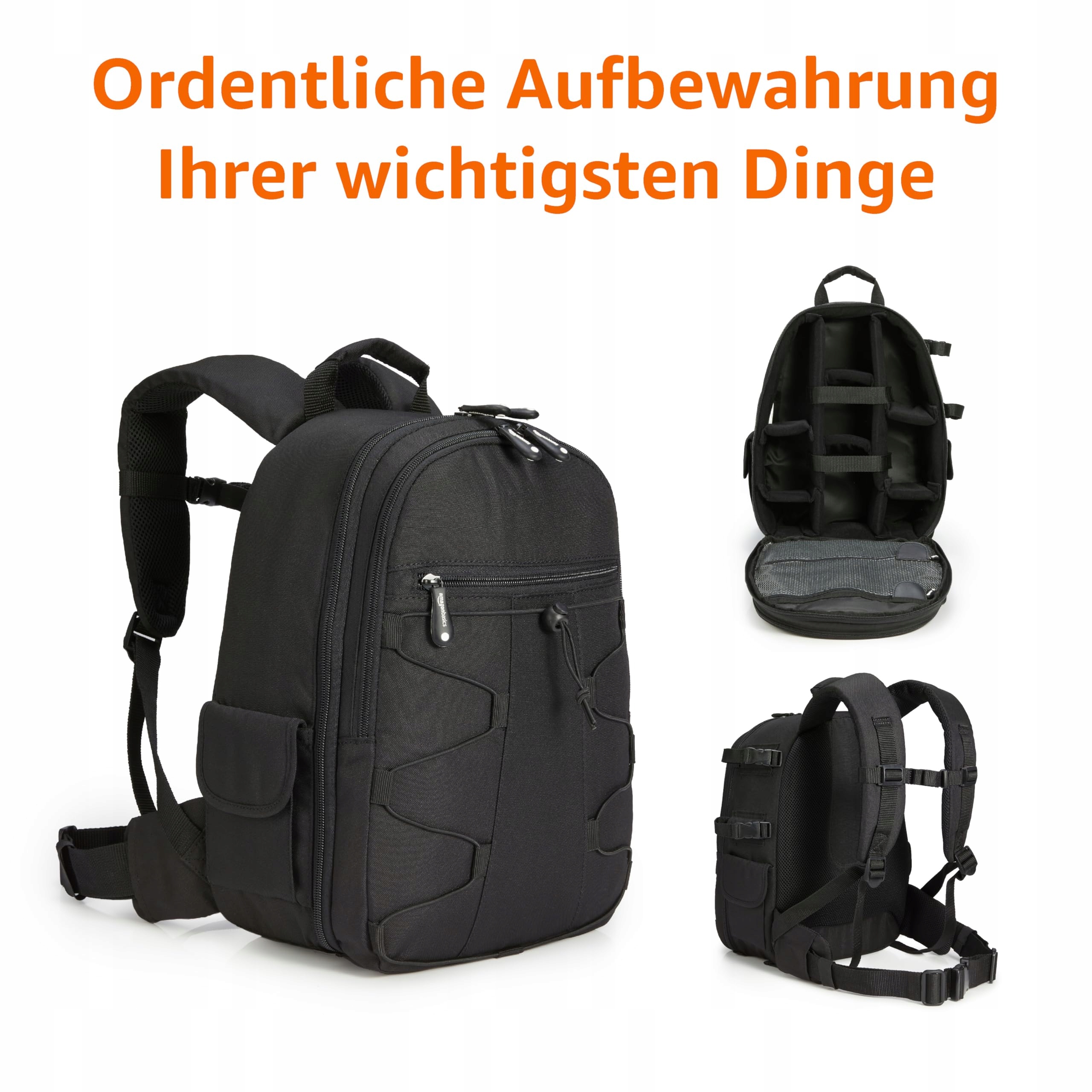 AMAZON BASICS PLECAK NA APARAT DSLR WODOODPORNY I ODPORNY NA WSTRZĄSY — miniatura 2