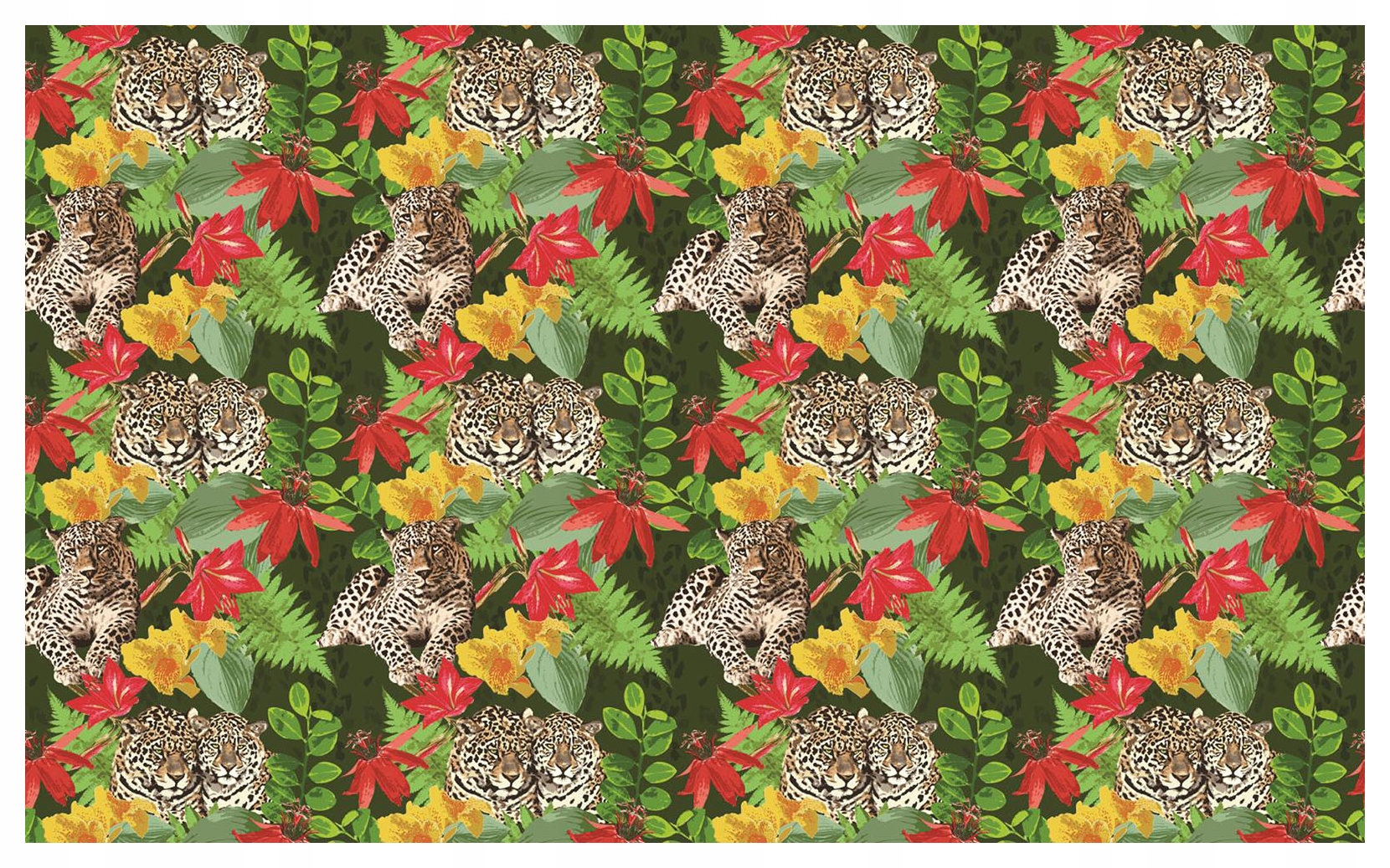 Fototapeta Divoké kočky v džungli Tygr Jaguar Leopard 254x184 lepidlo