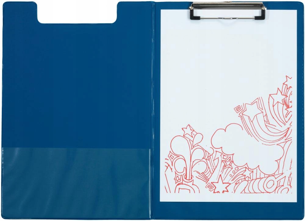Deska z klipem zamykana CLIPBOARD A4 niebieska Marka inny