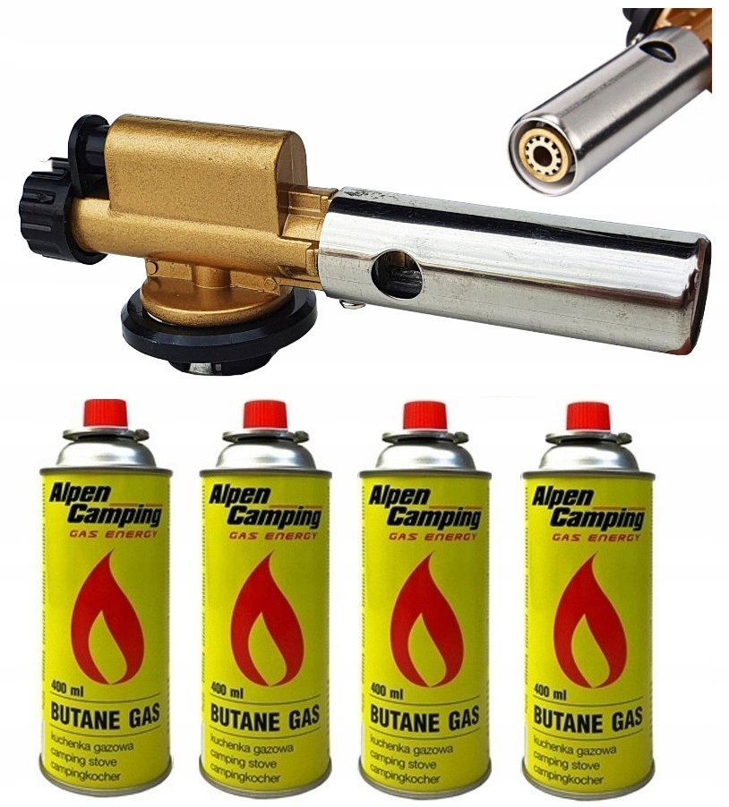 

Palnik Gazowy na Kartusze ręczny Metalowy 4x Gaz