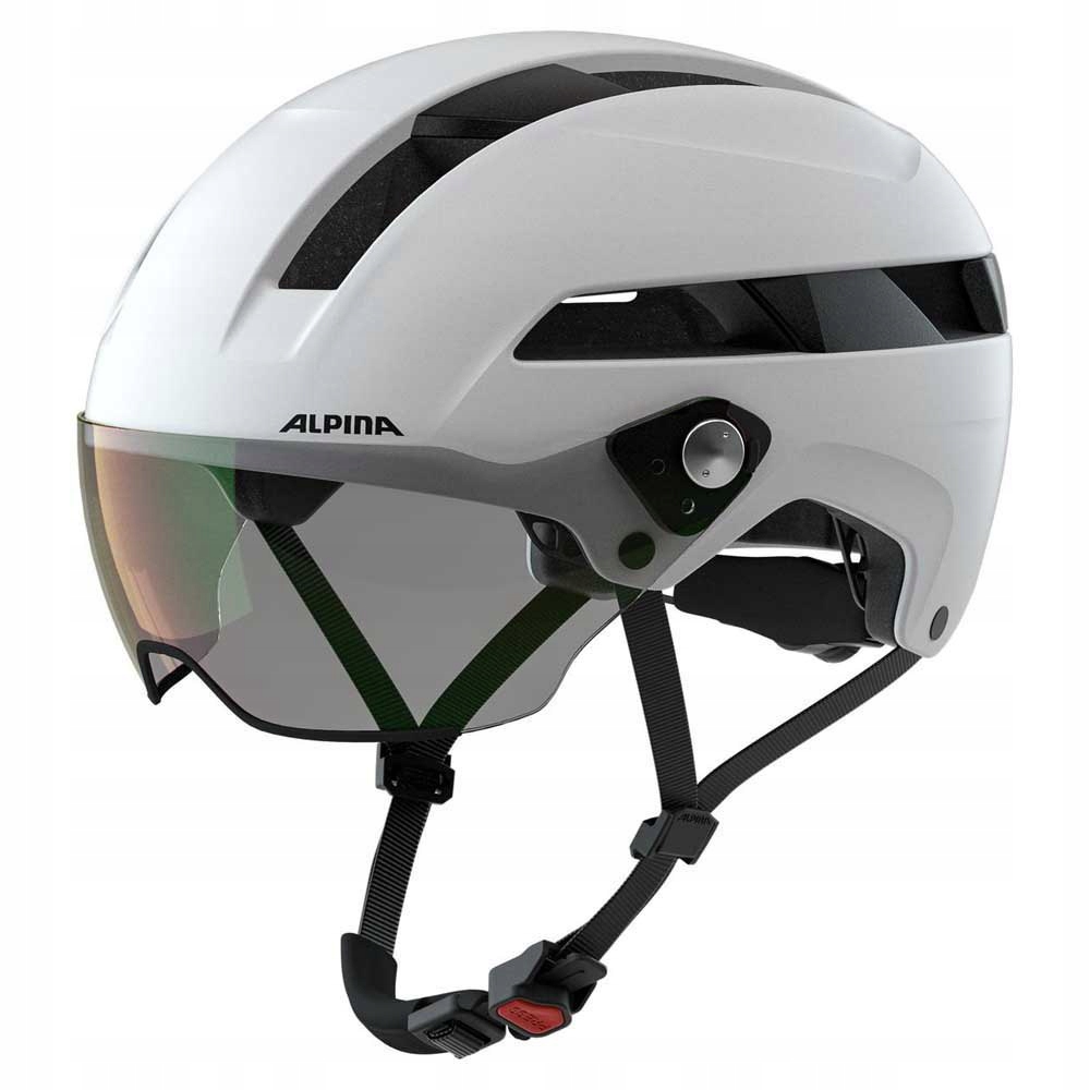Cyklistická přilba Alpina Soho Visor V Vario White Matt M 55-59 Cm
