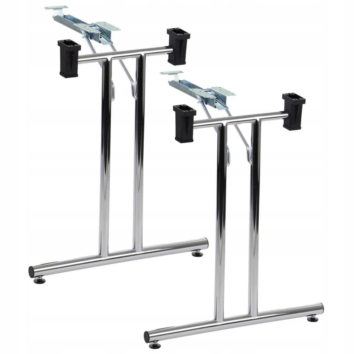 Składane nogi stelaż do stołu biurka noga podstawa rozkładany chrom