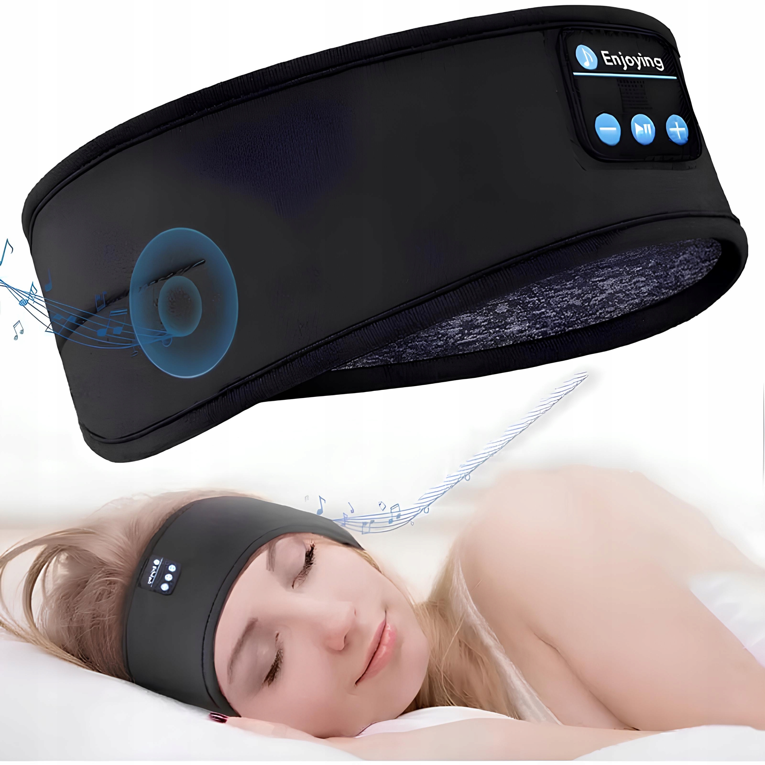 Opaska na głowę ze słuchawkami Bluetooth do uprawiania sportu i spania