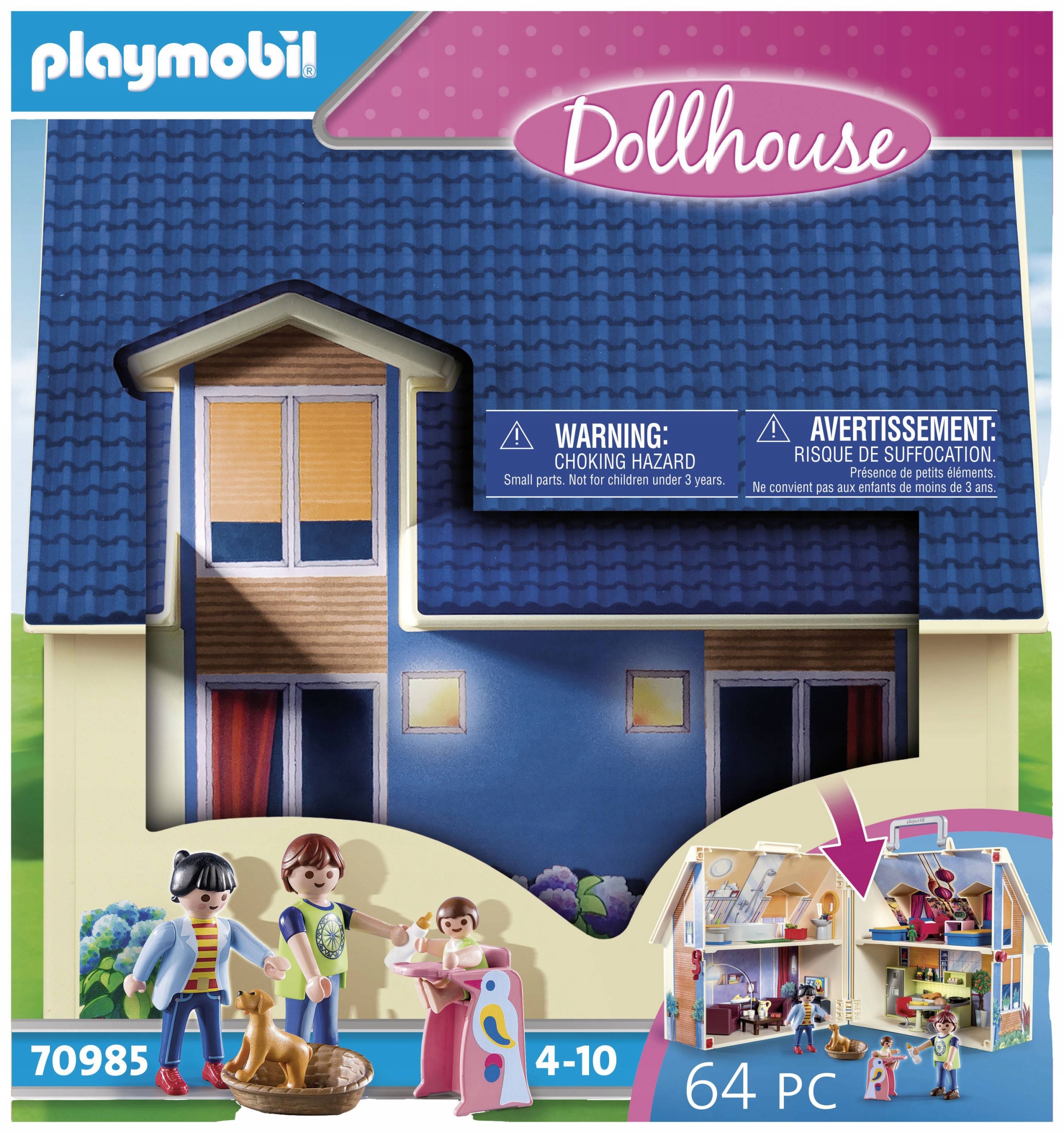zestaw Playmobil 70985 Dollhouse. Przenośny domek dla lalek