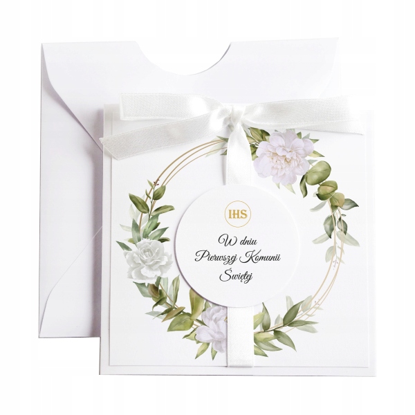 

Kartka komunijna na Komunię pamiątka komunii