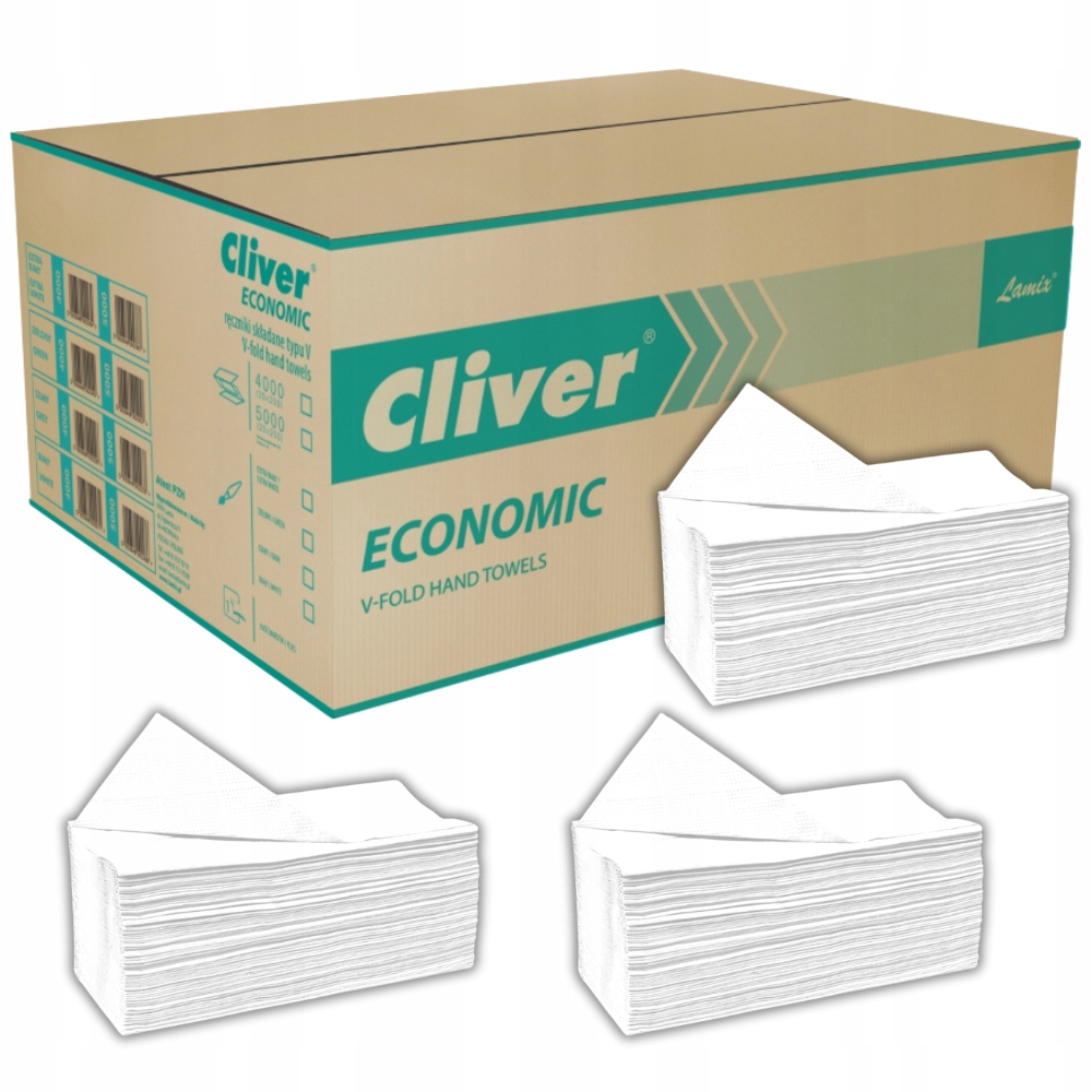 Levně Ručník Bílý Sklad Zz Cliver Economic Bílý Ručníky 4000 listů
